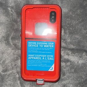 LIFEPROOF CASE (iPhone XS/X) Red